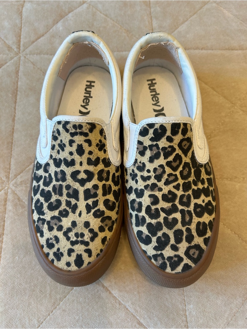 Hurley Leopard Print Slip-On Sneakers women’s US 7